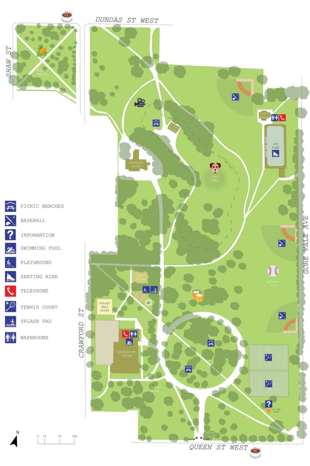 Trinity-Bellwoods Park Map