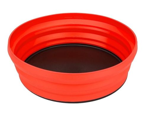 The Sea to Summit X-Bowl collapsible bowl for camping in colour red, which is one of the best gifts for backpackers under $25.