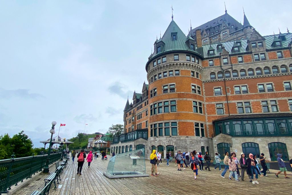 Chateau Frontenac and Dufferin Terrace which can easily be visited with one day in Quebec City. 