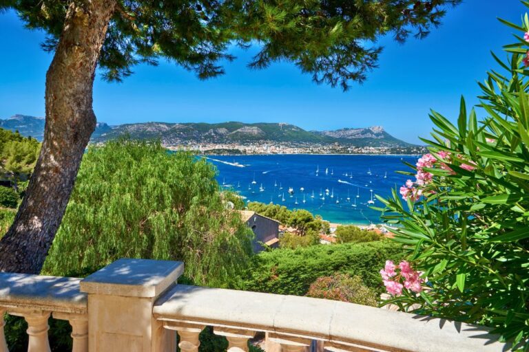 The Saint Mandrier Harbour, Provence during summer, which is the best time to visit France.