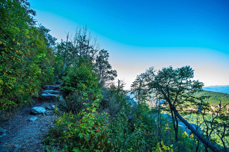 Hawksbill Mountain at Linville Gorge with Table Rock Mountain landscape. Photo by Alex Grichenko via Canva.com.